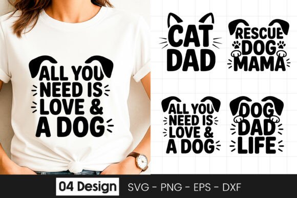 All You Need Is Love Dog Quote SVG PNG for Graphics and Crafts