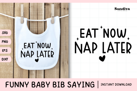 Funny Baby Bib Quote SVG 28 for Graphics and Crafts