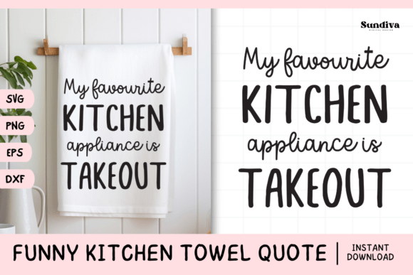 Funny Dish Kitchen Towel Quote SVG 10 Review